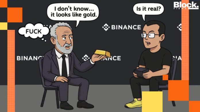 CZ Mocks Schiff in Bitcoin vs Gold Clash After McCormack State Warning